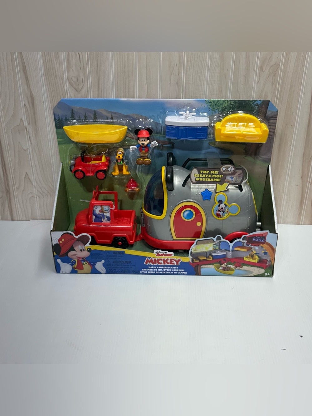 Playset with Red and Yellow Vehicles
